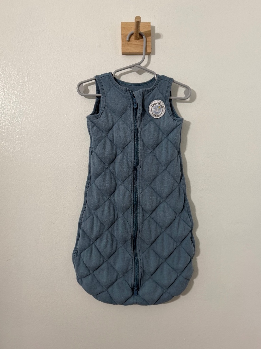 Dreamland Baby Dream Weighted Sleep Sack Blue Small 0-6 Months100% Cotton